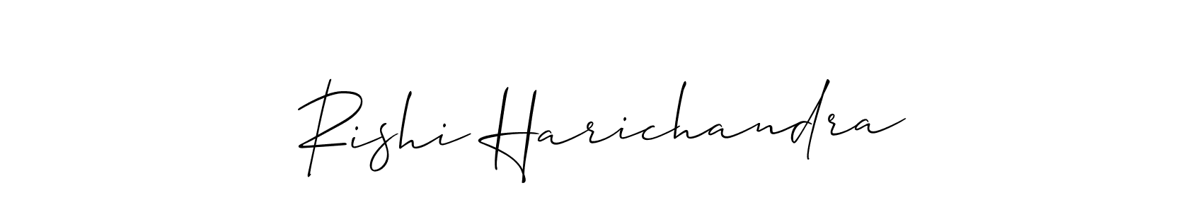 Make a beautiful signature design for name Rishi Harichandra. Use this online signature maker to create a handwritten signature for free. Rishi Harichandra signature style 2 images and pictures png