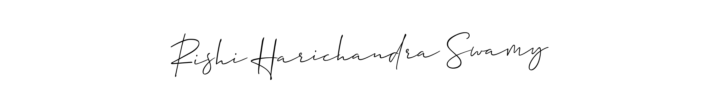 The best way (Allison_Script) to make a short signature is to pick only two or three words in your name. The name Rishi Harichandra Swamy include a total of six letters. For converting this name. Rishi Harichandra Swamy signature style 2 images and pictures png