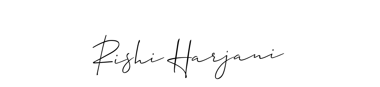 Rishi Harjani stylish signature style. Best Handwritten Sign (Allison_Script) for my name. Handwritten Signature Collection Ideas for my name Rishi Harjani. Rishi Harjani signature style 2 images and pictures png