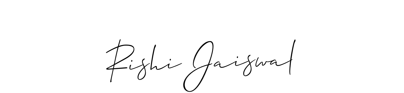 Design your own signature with our free online signature maker. With this signature software, you can create a handwritten (Allison_Script) signature for name Rishi Jaiswal. Rishi Jaiswal signature style 2 images and pictures png