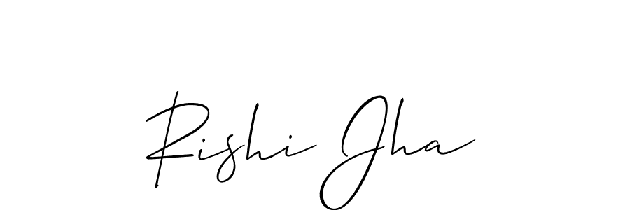 Best and Professional Signature Style for Rishi Jha. Allison_Script Best Signature Style Collection. Rishi Jha signature style 2 images and pictures png