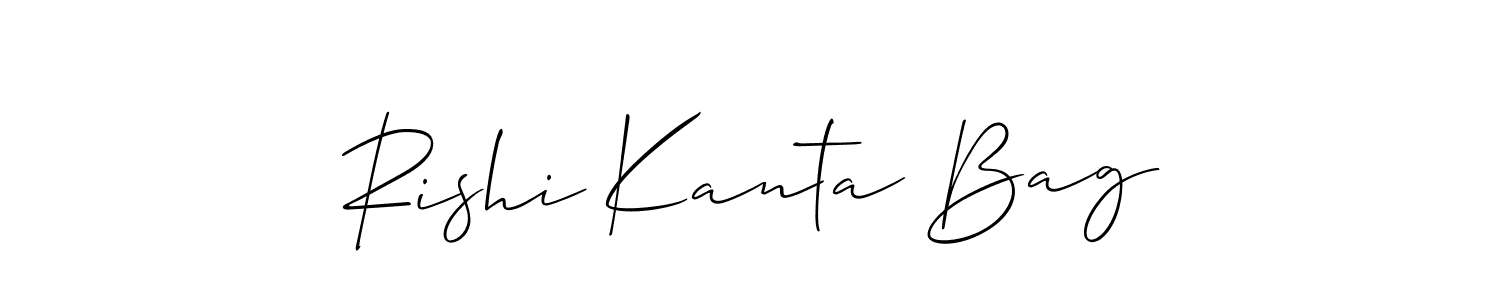 Similarly Allison_Script is the best handwritten signature design. Signature creator online .You can use it as an online autograph creator for name Rishi Kanta Bag. Rishi Kanta Bag signature style 2 images and pictures png