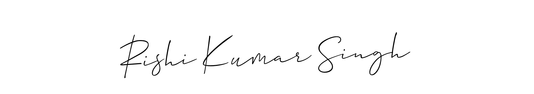 Design your own signature with our free online signature maker. With this signature software, you can create a handwritten (Allison_Script) signature for name Rishi Kumar Singh. Rishi Kumar Singh signature style 2 images and pictures png
