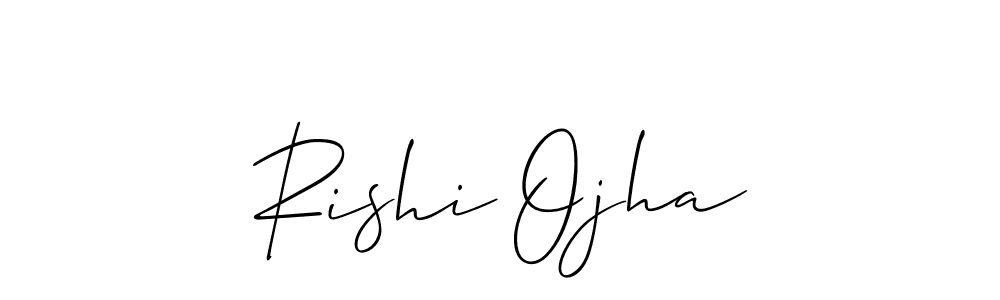 Design your own signature with our free online signature maker. With this signature software, you can create a handwritten (Allison_Script) signature for name Rishi Ojha. Rishi Ojha signature style 2 images and pictures png