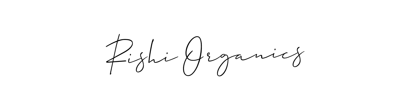 It looks lik you need a new signature style for name Rishi Organics. Design unique handwritten (Allison_Script) signature with our free signature maker in just a few clicks. Rishi Organics signature style 2 images and pictures png