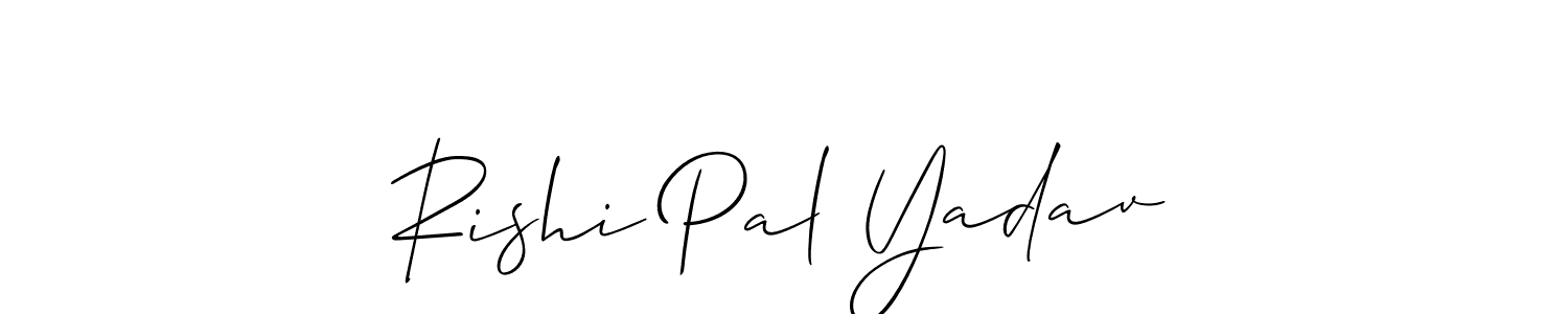 Rishi Pal Yadav stylish signature style. Best Handwritten Sign (Allison_Script) for my name. Handwritten Signature Collection Ideas for my name Rishi Pal Yadav. Rishi Pal Yadav signature style 2 images and pictures png