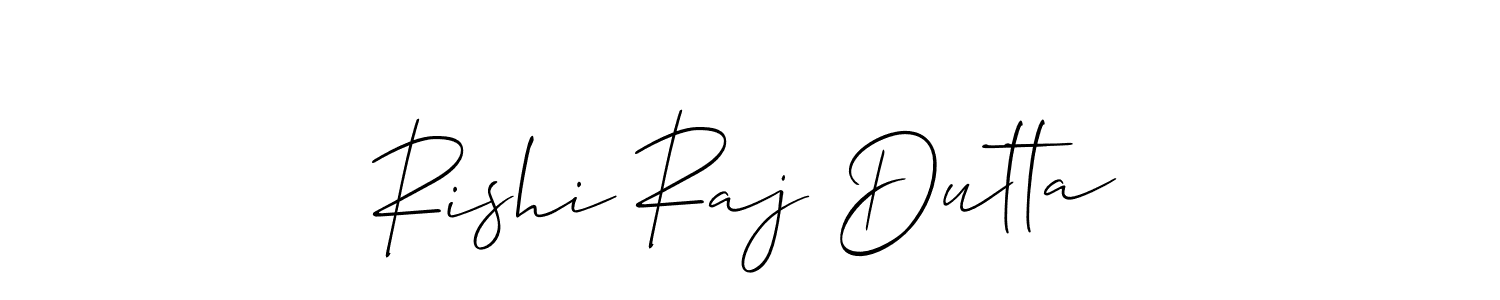 How to Draw Rishi Raj Dutta signature style? Allison_Script is a latest design signature styles for name Rishi Raj Dutta. Rishi Raj Dutta signature style 2 images and pictures png