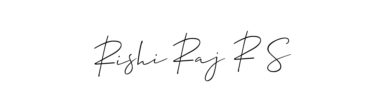 See photos of Rishi Raj R S official signature by Spectra . Check more albums & portfolios. Read reviews & check more about Allison_Script font. Rishi Raj R S signature style 2 images and pictures png