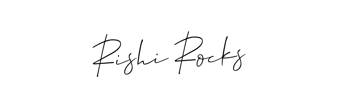 Make a short Rishi Rocks signature style. Manage your documents anywhere anytime using Allison_Script. Create and add eSignatures, submit forms, share and send files easily. Rishi Rocks signature style 2 images and pictures png