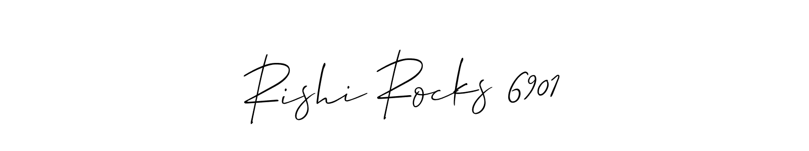 Use a signature maker to create a handwritten signature online. With this signature software, you can design (Allison_Script) your own signature for name Rishi Rocks 6901. Rishi Rocks 6901 signature style 2 images and pictures png