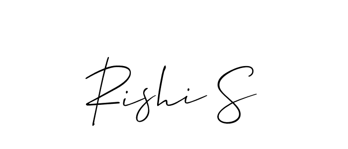 Also You can easily find your signature by using the search form. We will create Rishi S name handwritten signature images for you free of cost using Allison_Script sign style. Rishi S signature style 2 images and pictures png