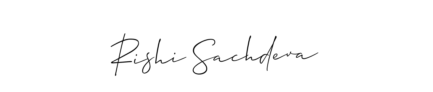 This is the best signature style for the Rishi Sachdeva name. Also you like these signature font (Allison_Script). Mix name signature. Rishi Sachdeva signature style 2 images and pictures png