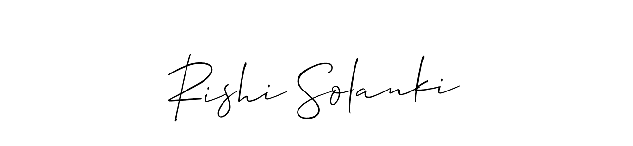 Rishi Solanki stylish signature style. Best Handwritten Sign (Allison_Script) for my name. Handwritten Signature Collection Ideas for my name Rishi Solanki. Rishi Solanki signature style 2 images and pictures png