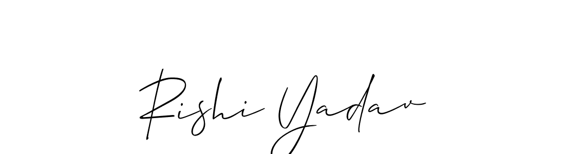 Make a short Rishi Yadav signature style. Manage your documents anywhere anytime using Allison_Script. Create and add eSignatures, submit forms, share and send files easily. Rishi Yadav signature style 2 images and pictures png