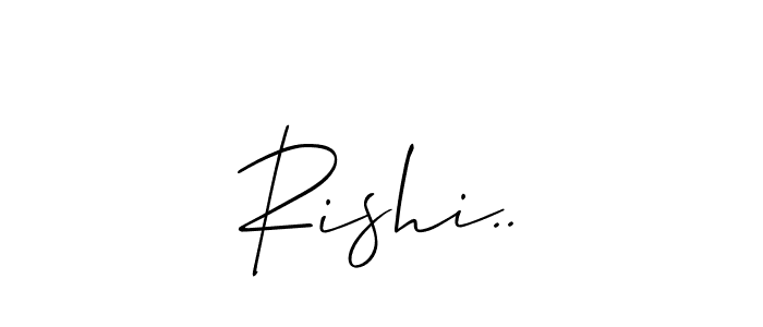 Make a beautiful signature design for name Rishi... Use this online signature maker to create a handwritten signature for free. Rishi.. signature style 2 images and pictures png