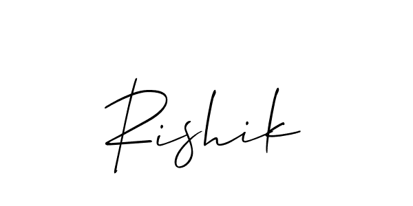 Similarly Allison_Script is the best handwritten signature design. Signature creator online .You can use it as an online autograph creator for name Rishik. Rishik signature style 2 images and pictures png