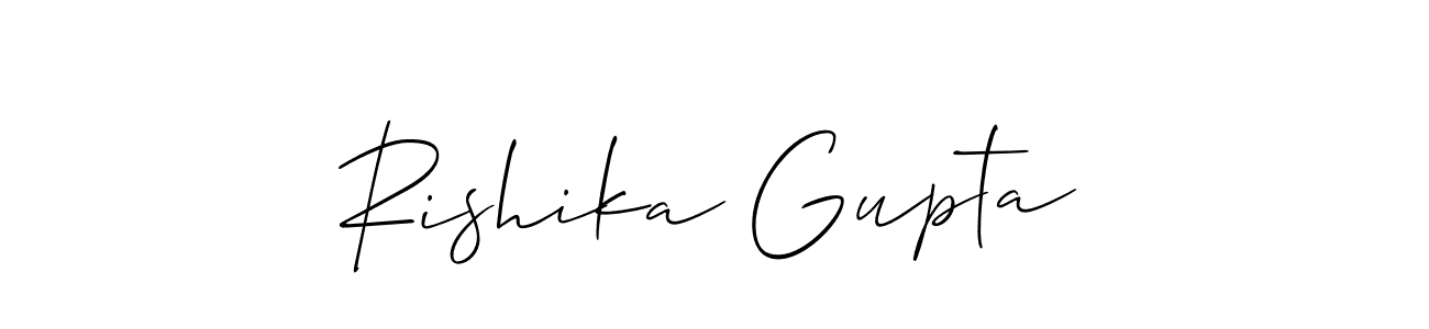 Similarly Allison_Script is the best handwritten signature design. Signature creator online .You can use it as an online autograph creator for name Rishika Gupta. Rishika Gupta signature style 2 images and pictures png