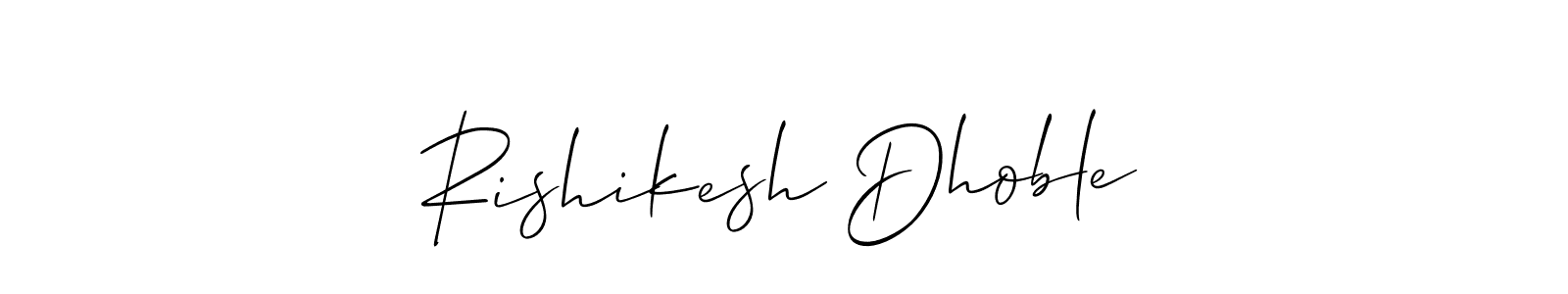 This is the best signature style for the Rishikesh Dhoble name. Also you like these signature font (Allison_Script). Mix name signature. Rishikesh Dhoble signature style 2 images and pictures png