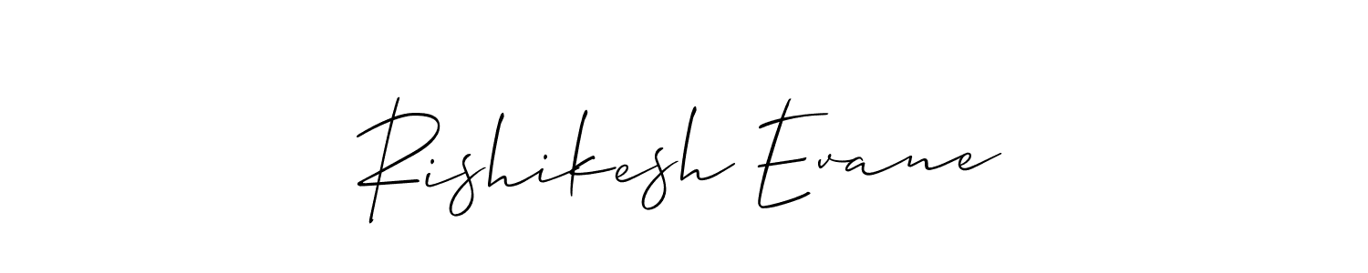 Also You can easily find your signature by using the search form. We will create Rishikesh Evane name handwritten signature images for you free of cost using Allison_Script sign style. Rishikesh Evane signature style 2 images and pictures png