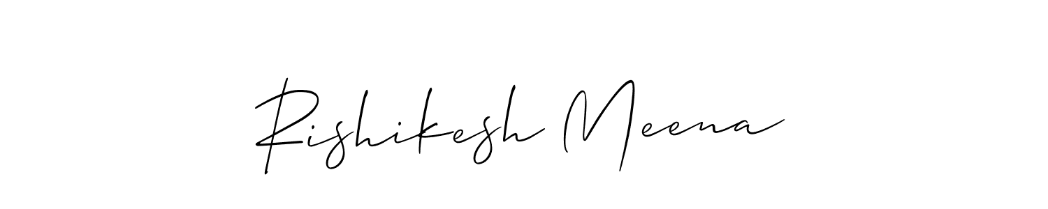 Also we have Rishikesh Meena name is the best signature style. Create professional handwritten signature collection using Allison_Script autograph style. Rishikesh Meena signature style 2 images and pictures png