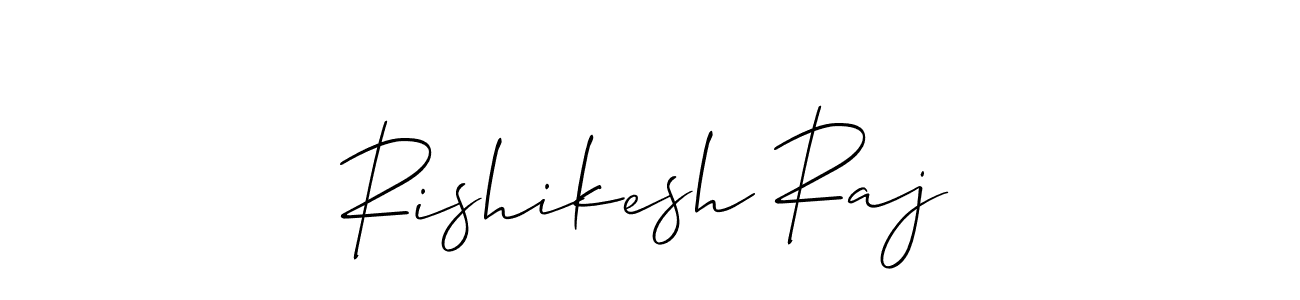 You should practise on your own different ways (Allison_Script) to write your name (Rishikesh Raj) in signature. don't let someone else do it for you. Rishikesh Raj signature style 2 images and pictures png