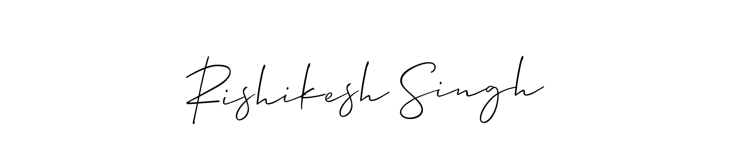 Also we have Rishikesh Singh name is the best signature style. Create professional handwritten signature collection using Allison_Script autograph style. Rishikesh Singh signature style 2 images and pictures png