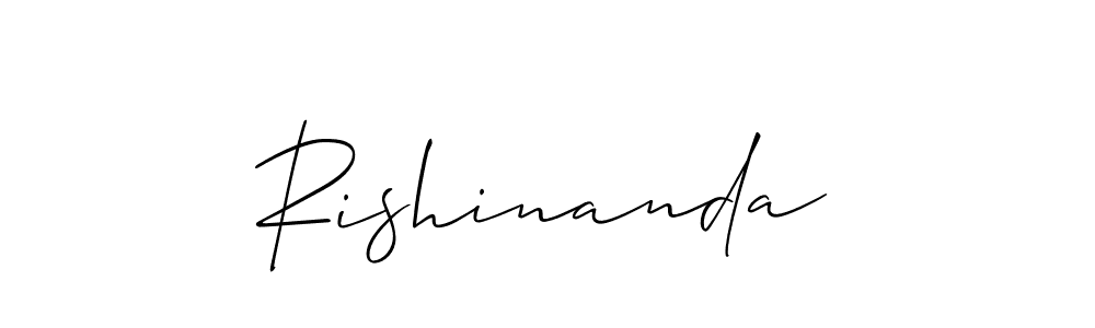 if you are searching for the best signature style for your name Rishinanda. so please give up your signature search. here we have designed multiple signature styles  using Allison_Script. Rishinanda signature style 2 images and pictures png