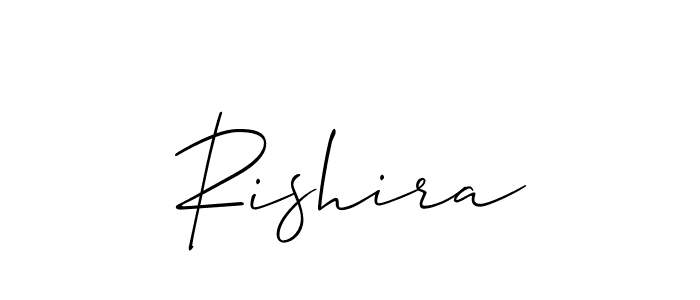 if you are searching for the best signature style for your name Rishira. so please give up your signature search. here we have designed multiple signature styles  using Allison_Script. Rishira signature style 2 images and pictures png