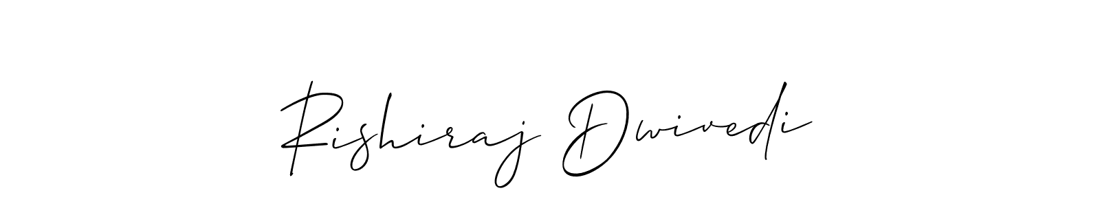 The best way (Allison_Script) to make a short signature is to pick only two or three words in your name. The name Rishiraj Dwivedi include a total of six letters. For converting this name. Rishiraj Dwivedi signature style 2 images and pictures png