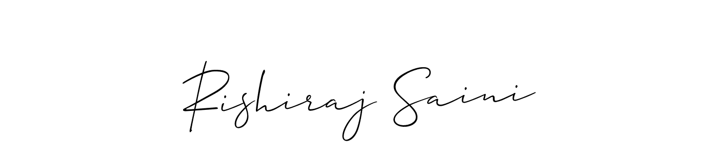How to Draw Rishiraj Saini signature style? Allison_Script is a latest design signature styles for name Rishiraj Saini. Rishiraj Saini signature style 2 images and pictures png
