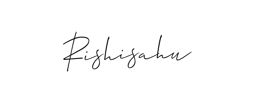 Use a signature maker to create a handwritten signature online. With this signature software, you can design (Allison_Script) your own signature for name Rishisahu. Rishisahu signature style 2 images and pictures png