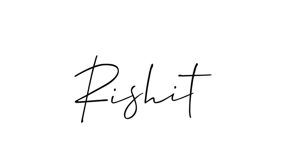How to Draw Rishit signature style? Allison_Script is a latest design signature styles for name Rishit. Rishit signature style 2 images and pictures png
