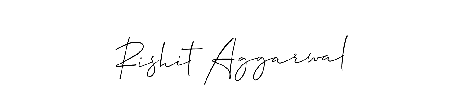 How to Draw Rishit Aggarwal signature style? Allison_Script is a latest design signature styles for name Rishit Aggarwal. Rishit Aggarwal signature style 2 images and pictures png