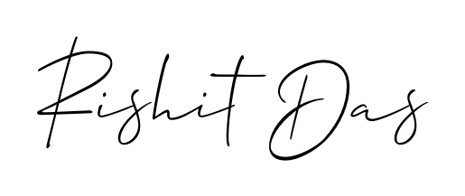 Personalize your online presence with Rishit Das signature rendered in elegant Allison_Script font. Great for website footers and blogs. Rishit Das signature style 2 images and pictures png