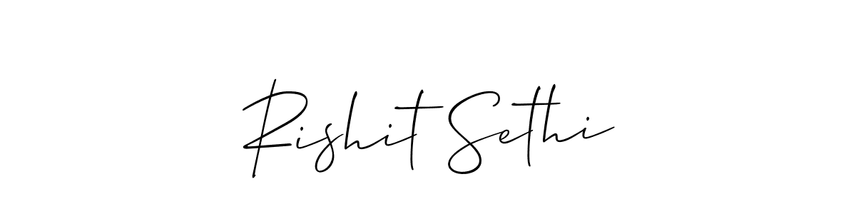 Also You can easily find your signature by using the search form. We will create Rishit Sethi name handwritten signature images for you free of cost using Allison_Script sign style. Rishit Sethi signature style 2 images and pictures png
