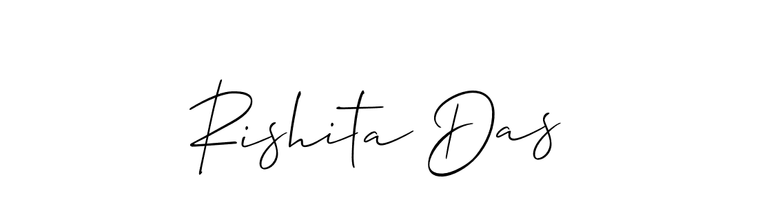 Make a beautiful signature design for name Rishita Das. With this signature (Allison_Script) style, you can create a handwritten signature for free. Rishita Das signature style 2 images and pictures png