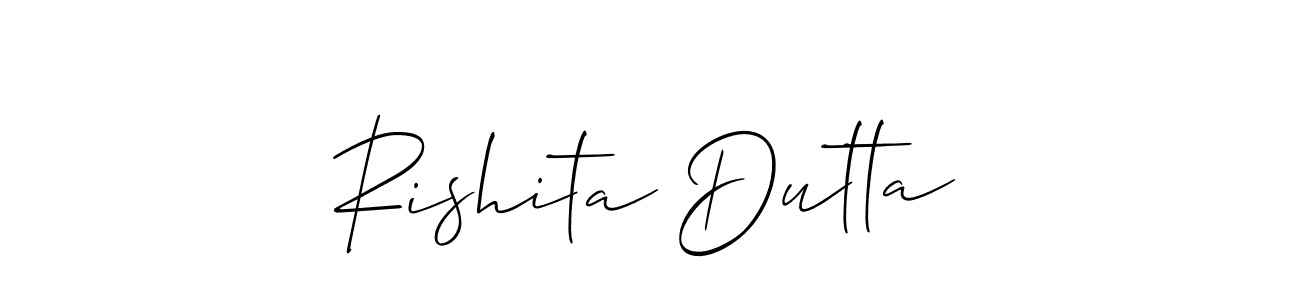 if you are searching for the best signature style for your name Rishita Dutta. so please give up your signature search. here we have designed multiple signature styles  using Allison_Script. Rishita Dutta signature style 2 images and pictures png