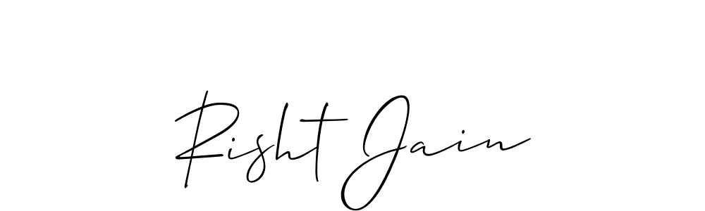 Here are the top 10 professional signature styles for the name Risht Jain. These are the best autograph styles you can use for your name. Risht Jain signature style 2 images and pictures png