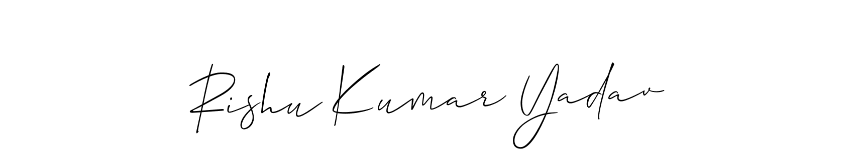 Once you've used our free online signature maker to create your best signature Allison_Script style, it's time to enjoy all of the benefits that Rishu Kumar Yadav name signing documents. Rishu Kumar Yadav signature style 2 images and pictures png