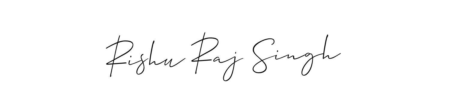 Also we have Rishu Raj Singh name is the best signature style. Create professional handwritten signature collection using Allison_Script autograph style. Rishu Raj Singh signature style 2 images and pictures png