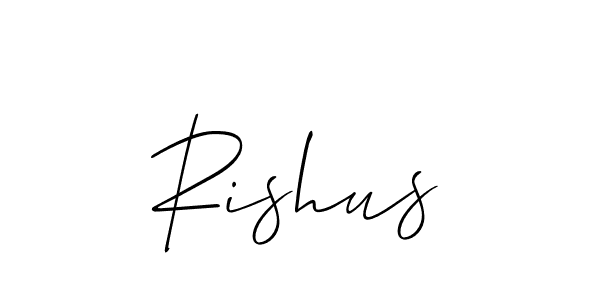 It looks lik you need a new signature style for name Rishus. Design unique handwritten (Allison_Script) signature with our free signature maker in just a few clicks. Rishus signature style 2 images and pictures png