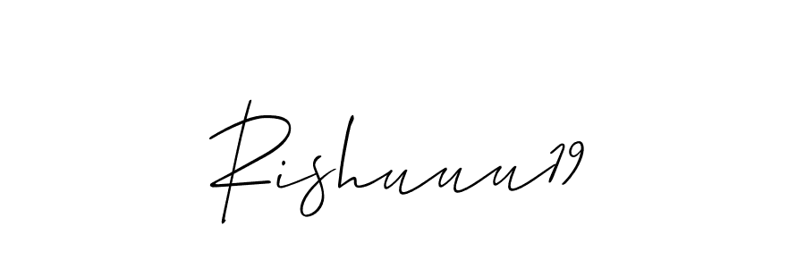 Rishuuu19 stylish signature style. Best Handwritten Sign (Allison_Script) for my name. Handwritten Signature Collection Ideas for my name Rishuuu19. Rishuuu19 signature style 2 images and pictures png