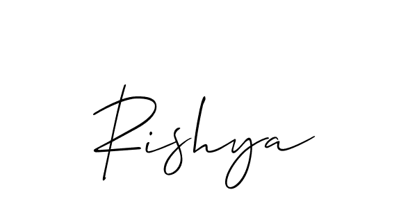 Once you've used our free online signature maker to create your best signature Allison_Script style, it's time to enjoy all of the benefits that Rishya name signing documents. Rishya signature style 2 images and pictures png