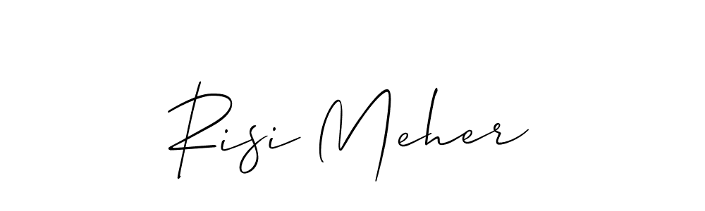 How to Draw Risi Meher signature style? Allison_Script is a latest design signature styles for name Risi Meher. Risi Meher signature style 2 images and pictures png