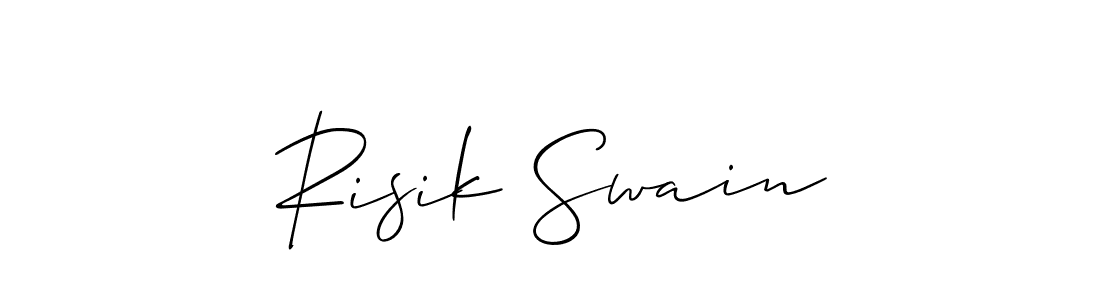 Also we have Risik Swain name is the best signature style. Create professional handwritten signature collection using Allison_Script autograph style. Risik Swain signature style 2 images and pictures png