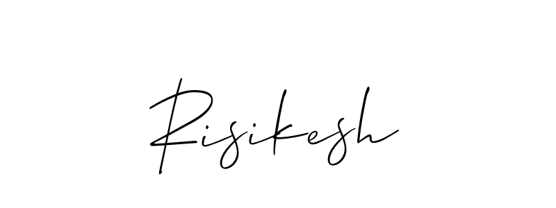 Risikesh stylish signature style. Best Handwritten Sign (Allison_Script) for my name. Handwritten Signature Collection Ideas for my name Risikesh. Risikesh signature style 2 images and pictures png