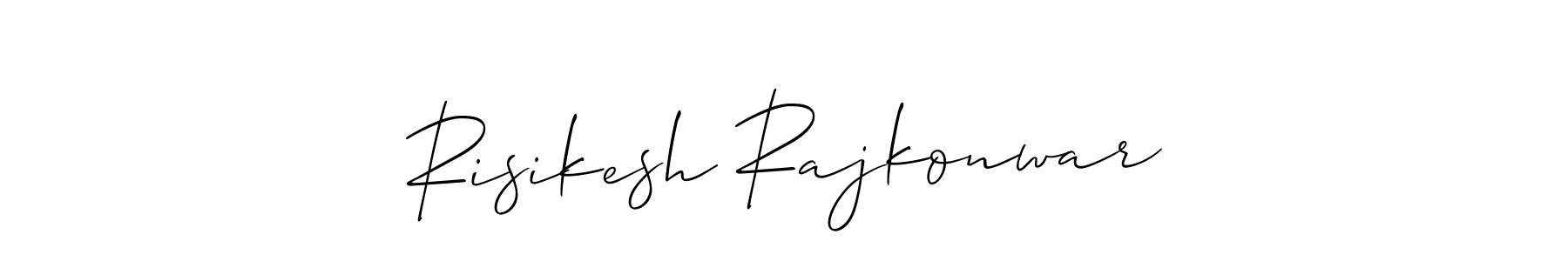 How to make Risikesh Rajkonwar signature? Allison_Script is a professional autograph style. Create handwritten signature for Risikesh Rajkonwar name. Risikesh Rajkonwar signature style 2 images and pictures png