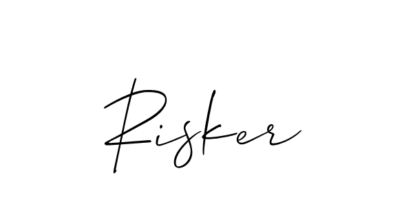 Make a beautiful signature design for name Risker. Use this online signature maker to create a handwritten signature for free. Risker signature style 2 images and pictures png