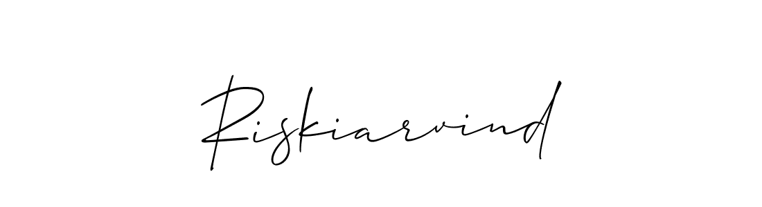 Make a beautiful signature design for name Riskiarvind. Use this online signature maker to create a handwritten signature for free. Riskiarvind signature style 2 images and pictures png