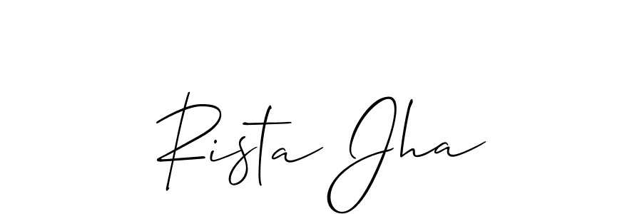 This is the best signature style for the Rista Jha name. Also you like these signature font (Allison_Script). Mix name signature. Rista Jha signature style 2 images and pictures png